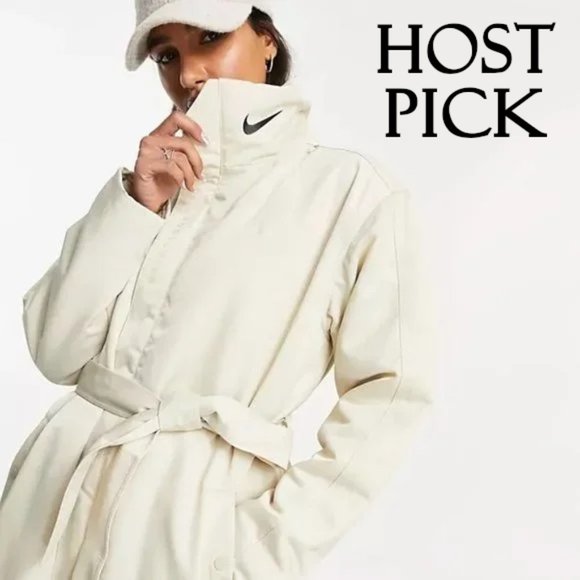 Nike Jackets & Blazers - NWT Nike cream synthetic fill insulated parka jacket